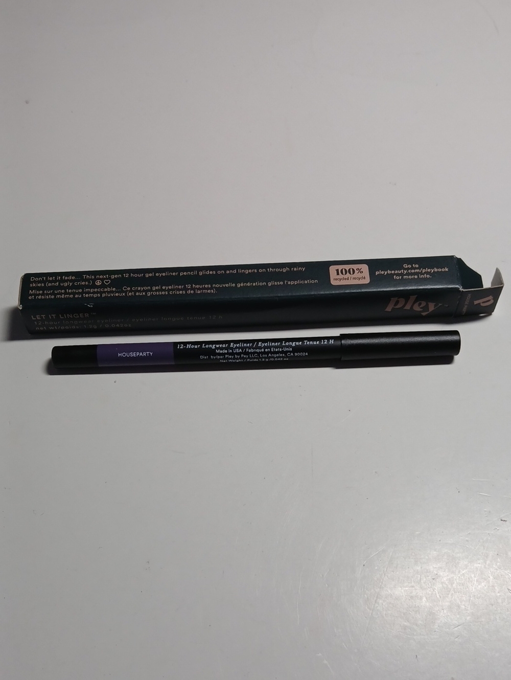 Pley Eyeliner Gel Pencil - Houseparty Purple Shade - 12hr Wear Long Lasting